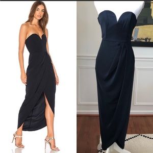 Shona Joy: U Wire Bustier Draped Dress Navy - Brand New!